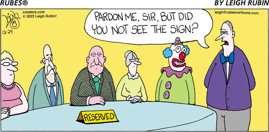 Rubes® for Dec 24, 2023