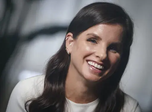 Revlon CEO Debra Perelman, the company's first woman CEO in its 89-year-old history, discuss her role during an interview, Wednesday Aug. 18, 2021, in New York.   Revlon, the 90-year-old multinational beauty company, has filed for Chapter 11 bankruptcy protection, Thursday, June 16, 2022, weighed down by debt load, disruptions to its supply chain network and surging costs.  (AP Photo/Bebeto Matthews, File)