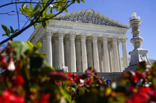 The U.S Supreme Court is seen, Tuesday, Oct. 11, 2022 in Washington. (AP Photo/Mariam Zuhaib)