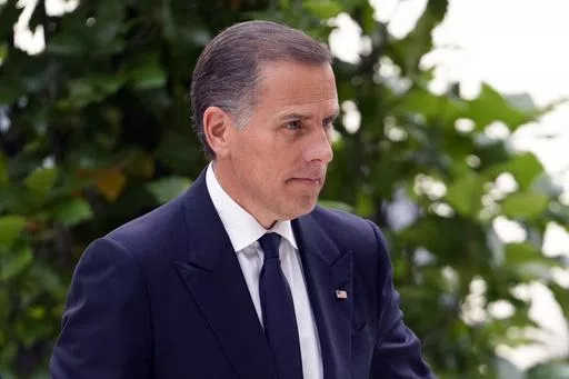 Hunter Biden arrives at federal court, Wednesday, June 5, 2024, in Wilmington, Del. (AP Photo/Matt Slocum)