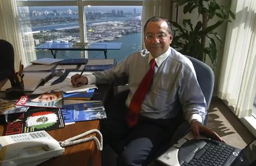 Manuel Rocha sits in his office at Steel Hector & Davis in Miami in January 2003, joining the firm to help open doors in Latin America. Long before Rocha, a former U.S. diplomat, was arrested in 2023 on charges of being a secret agent of Cuba for decades, there were plenty of red flags. An Associated Press investigation found the CIA received a tip about his alleged double life as far back as 2006, that Rocha may have been on a short list of suspected spies since 2010 and could have been linked 