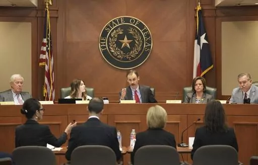Rep. Andrew Murr, R - Junction, speaks during a House General Investigating Committee hearing about Attorney General Ken Paxton at the Capitol in Austin, Texas, on Wednesday May 24, 2023. (Jay Janner /Austin American-Statesman via AP)
