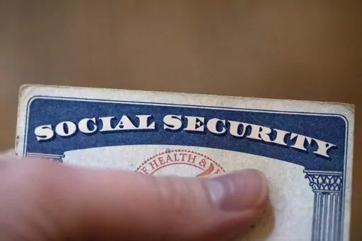 A Social Security card is displayed on Oct. 12, 2021, in Tigard, Ore. Only about 1 in 8 adults know when they’ll be eligible for full retirement benefits through Social Security, according to a 2023 survey from the Nationwide Retirement Institute. (AP Photo/Jenny Kane, File)