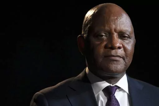 John Nkengasong, head of the U.S. President's Emergency Plan for AIDS Relief, or PEPFAR, poses for a portrait on Aug. 29, 2023, in Washington. Nkengasong spoke to The Associated Press about his experience, at a period when challenges by anti-abortion groups and House Republican have made the future of PEPFAR uncertain. (AP Photo/Mark Schiefelbein, File)