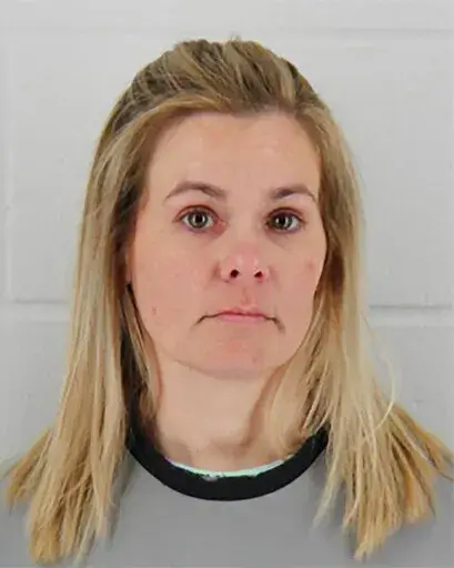 This undated photo provided by the Johnson County (Kan.) Sheriff's Department shows Jennifer Hall. The former respiratory therapist who is charged with first-degree murder in the death of a patient in Missouri 20 years ago has been arrested in northeastern Kansas, authorities said. Hall, was arrested in Johnson County, Kan., on Thursday, May 12, 2022, under the name Jennifer Semaboye, of Overland Park, Kan., the Livingston County Sheriff's Office said. (Johnson County Sheriff's Department via AP