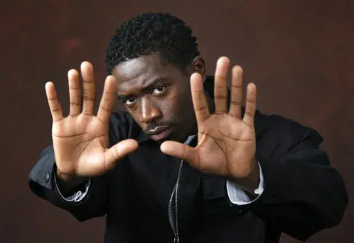 Actor Damson Idris poses for a portrait in Los Angeles on Nov. 1, 2021. Idris was named one of eight breakthrough entertainers of the year by the Associated Press. (AP Photo/Chris Pizzello)