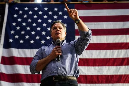 David McCormick, a Republican candidate for U.S. Senate in Pennsylvania, speaks during a campaign stop in Lititz, Pa., on May 13, 2022. Donald Trump's attacks on McCormick contributed to his defeat in a Republican primary earlier this year for a critical U.S. Senate seat in Pennsylvania. As he eyes another run, the former president's derision may not be such a liability. McCormick is considering a challenge to three-term incumbent Democratic Sen. Bob Casey (AP Photo/Matt Rourke, File)