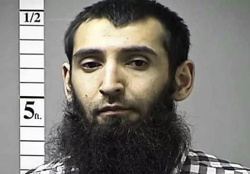 This booking photo provided by the St. Charles County Department of Corrections in St. Charles, Mo., shows Sayfullo Saipov. A jury said Monday, March 13, 2023 it could not reach a unanimous decision on whether to impose the death sentence on an Islamic extremist who killed eight people using a speeding truck on a popular New York bike path. A unanimous verdict is required for a death sentence. (St. Charles County Department of Corrections/KMOV via AP, File)