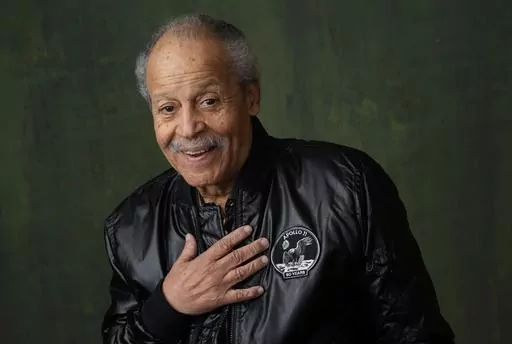 Former NASA astronaut Ed Dwight poses for a portrait to promote the National Geographic documentary film "The Space Race" during the Winter Television Critics Association Press Tour, Thursday, Feb. 8, 2024, at The Langham Huntington Hotel in Pasadena, Calif. (AP Photo/Chris Pizzello)