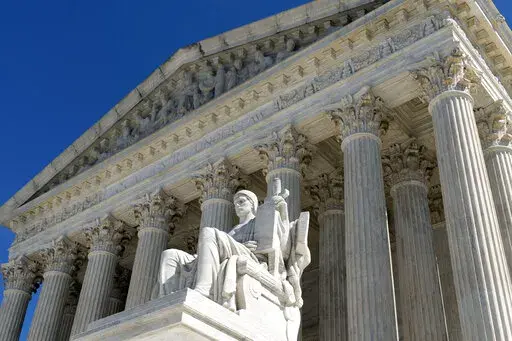 The U.S. Supreme Court is seen, March 18, 2022 in Washington. The Supreme Court opens its new term on Monday, Oct. 3. (AP Photo/Jose Luis Magana, File)