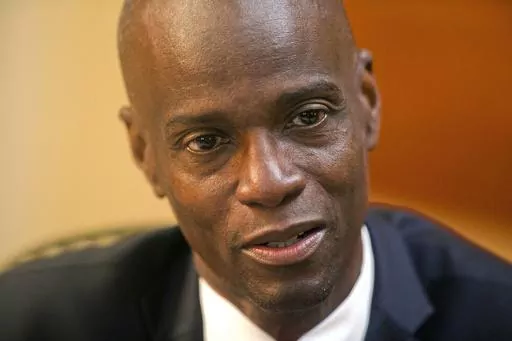 Haiti's President Jovenel Moise speaks during an interview at his home in Petion-Ville, a suburb of Port-au-Prince, Haiti, Feb. 7, 2020. A judge investigating the July 2021 assassination of President Jovenel Moïse issued a final report on Monday, Feb. 19, 2024, that indicts his widow, Martine Moïse, ex-prime minister Claude Joseph and the former chief of Haiti’s National Police, Léon Charles, among others. (AP Photo/Dieu Nalio Chery, File)