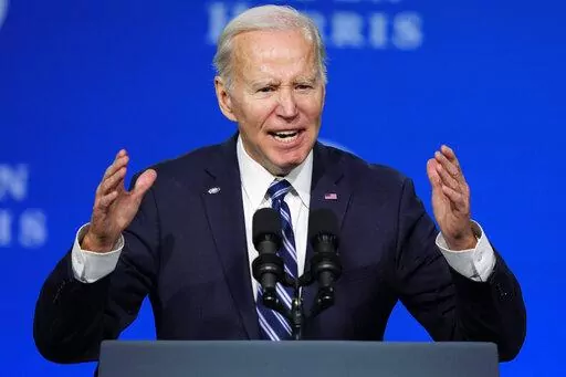 President Joe Biden speaks at the Democratic National Committee winter meeting, Feb. 3, 2023, in Philadelphia. (AP Photo/Matt Rourke, File)