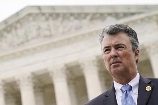 Alabama Attorney General Steve Marshall listens to a reporter's question following oral arguments in an Alabama redistricting case, outside the Supreme Court on Capitol Hill in Washington on Oct. 4, 2022. A divided Alabama Supreme Court said the state can execute an inmate with nitrogen gas, a method that has not previously been used carry out a death sentence. The all-Republican court in a 6-2 decision Wednesday, Nov. 1, 2023, granted Marshall's request for an execution warrant for Kenneth Euge