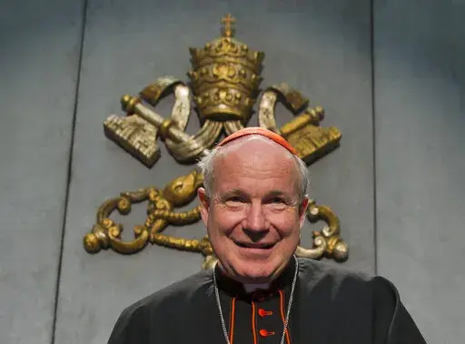 Cardinal Christoph Schoenborn attends a press conference to present the post-synodal apostolic exhortation ' Amoris Laetitia ' (The Joy of Love), at the Vatican, on April 8, 2016. The archbishop of Vienna, Austria, a longtime friend and former student of Pope Benedict XVI, has confirmed that it was he who wrote a letter to his former teacher urging him to accept election as pontiff in 2005 if the votes went his way.Cardinal Christoph Schoenborn issued a statement Wednesday confirming a revelatio
