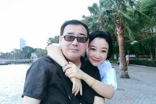 This undated, file photo released by Chongyi Feng shows Yang Hengjun and his wife Yuan Xiaoliang. Australia says it is appalled at China’s suspended death sentence for Chinese Australian writer and democracy blogger Yang Hengjun. (Chongyi Feng via AP, File)