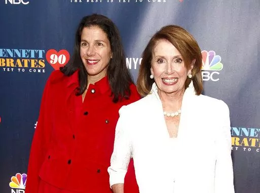 Filmmaker Alexandra Pelosi, left, and Nancy Pelosi, right, attend "Tony Bennett Celebrates 90: The Best Is Yet to Come" in New York on Sept. 15, 2016. Documentarian Alexandra Pelosi is releasing a new film focusing on her mother’s rise in Congress over three decades. The film follows her mother, literally, through the Capitol and into the behind the scenes as she negotiates key votes for major pieces of legislation. (Photo by Andy Kropa/Invision/AP, File)