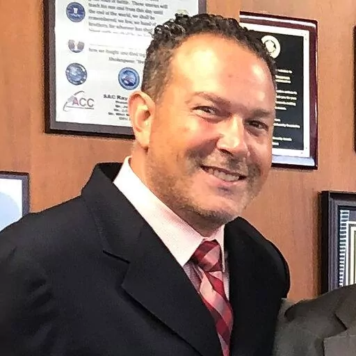 This portion of a photo posted on Twitter by the DEA's New York division on Aug 30, 2019 shows Nicholas Palmeri. The U.S. Drug Enforcement Administration quietly removed Palmeri, its top official in Mexico, in 2022 over improper contact with lawyers for narcotraffickers, an embarrassing end to a brief tenure marked by deteriorating cooperation between the countries and a record flow of cocaine, heroin and fentanyl across the border. (DEA via AP)