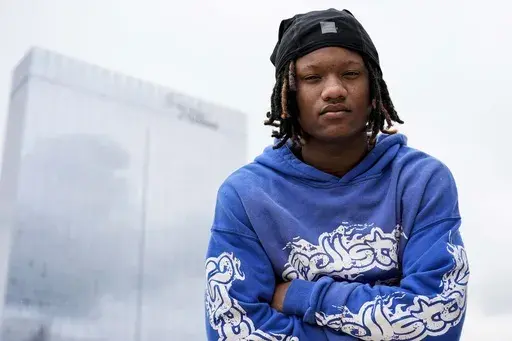 18-year-old Zaire Byrd poses for a photo, Sunday, July 21, 2024, in Atlanta. (AP Photo/Mike Stewart)