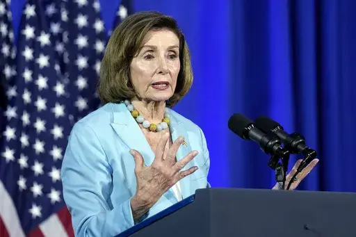 Rep. Nancy Pelosi, D-Calif., speaks during an event in Washington, June 23, 2023. (AP Photo/Susan Walsh, File)