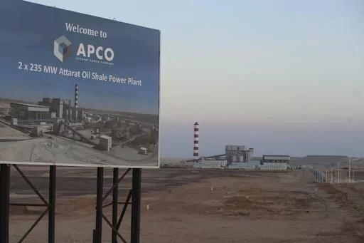 Attarat power plant is seen Wednesday, June 7, 2023, some 100 kilometers (60 miles) south of Amman, Jordan. The $2.1 billion Attarat power plant that began officially operating on May 26 has fueled tensions between Beijing and the resource-poor kingdom and set off an international legal battle. (AP Photo/Raad Adayleh)