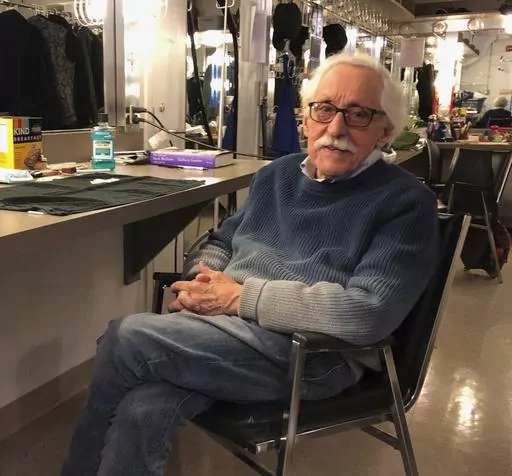 This 2019 photo shows actor Mike Nussbaum, appearing in Hamlet at Chicago Shakespeare at age 95. Nussbaum, reputed as the oldest professional actor in America with a prolific stage career and roles in films including “Field of Dreams” and “Men in Black,” died at his Chicago home on Saturday, Dec. 23, 2023, at age 99, just days before his 100th birthday. (Neil Steinberg/Chicago Sun-Times via AP)