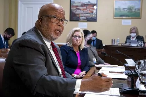 Chairman Bennie Thompson, D-Miss., and Vice Chair Liz Cheney, R-Wyo., of the House panel investigating the Jan. 6 U.S. Capitol insurrection, testify before the House Rules Committee at the Capitol in Washington, Dec. 14, 2021. The House panel investigating the Jan. 6, 2021 insurrection at the Capitol previewed some of their findings in a federal court filing on Wednesday – and lawmakers on the committee said for the first time that they have enough evidence to suggest Trump committed crimes. (