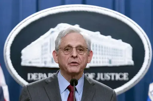 Attorney General Merrick Garland speaks during a news conference at the Department of Justice headquarters in Washington, June 27, 2024. The House has voted to fine Attorney General Merrick Garland $10,000 a day until he turns over audio of President Joe Biden’s interview in his classified documents case. It's the latest escalation in the fight over the recording between Republicans and the Democratic administration. (AP Photo/Jose Luis Magana, File)