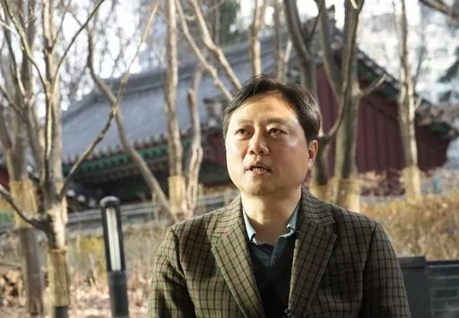 Min Seungki, an electronics company manager, speaks during an interview with The Associated Press in Seoul, South Korea, Tuesday, Jan. 30, 2024. North Korea’s recent escalation of threats and endless tests of weapons aimed toward South Korea haven't done much to upset the calm in Seoul. Residents like Min Seungki in the South's capital feel they've seen it all before and it's North Korea's way of getting attention in an election year for South Korea and the U.S. (AP Photo/Ahn Young-joon)