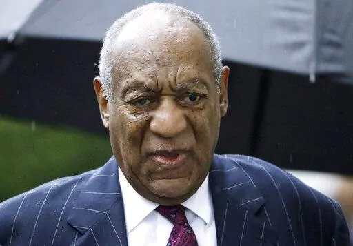 Bill Cosby arrives for a sentencing hearing following his sexual assault conviction at the Montgomery County Courthouse in Norristown Pa., on Sept. 25, 2018. Jurors at a civil trial found Tuesday, June 21, 2022, that Cosby sexually abused a 16-year-old girl at the Playboy Mansion in 1975. (AP Photo/Matt Rourke, File)