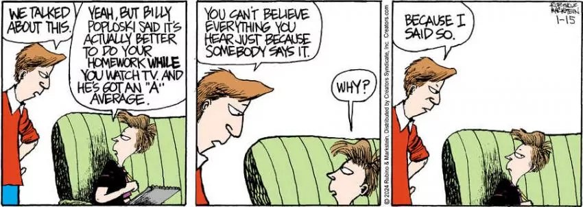 Daddy's Home for Jan 15, 2024